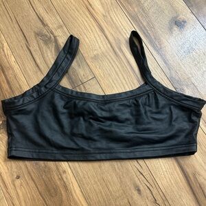 Crop Leather Tank